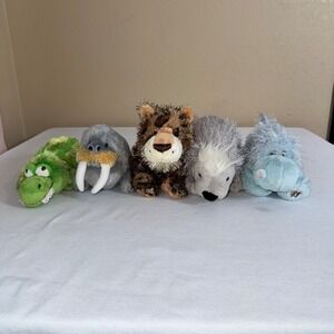 Ganz Webkinz Plush Lot 5 Crocodile Walrus Leopard Porcupine Blue Hippo Stuffie